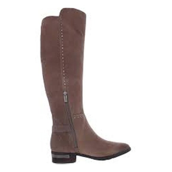 New! Vince Camuto Womens Poppidal Tall Riding Boots Brown 7.5 M DD344